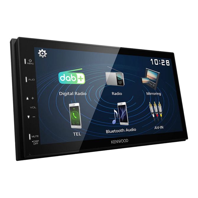 Avtoradio Kenwood DMX129DAB 2 DIN, 17,3 cm kapacitivni zaslon na dotik, DAB+, Bluetooth 5.0, podpora za MP3/FLAC 3