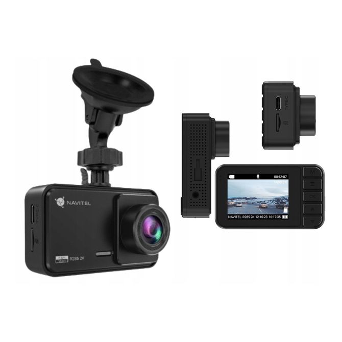 NAVITEL R285 2K avto kamera, 2K Super HD, Night Vision, G-senzor, 140° snemalni kot, aplikacija, darilni bon, črna 4