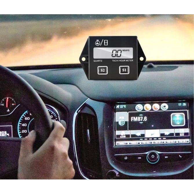 Števec delovnih motornih ur LCD 2