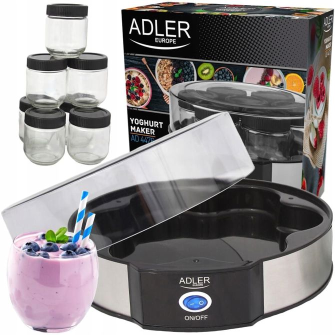 Aparat za pripravo jogurta Adler AD 4476, 20W vključno z 7 kozarci