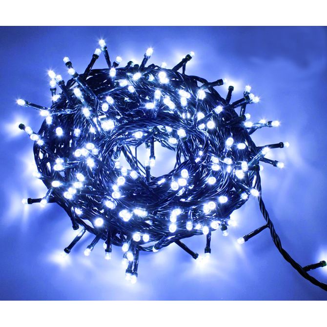 800 LED lučk s spominskim krmilnikom,  bele