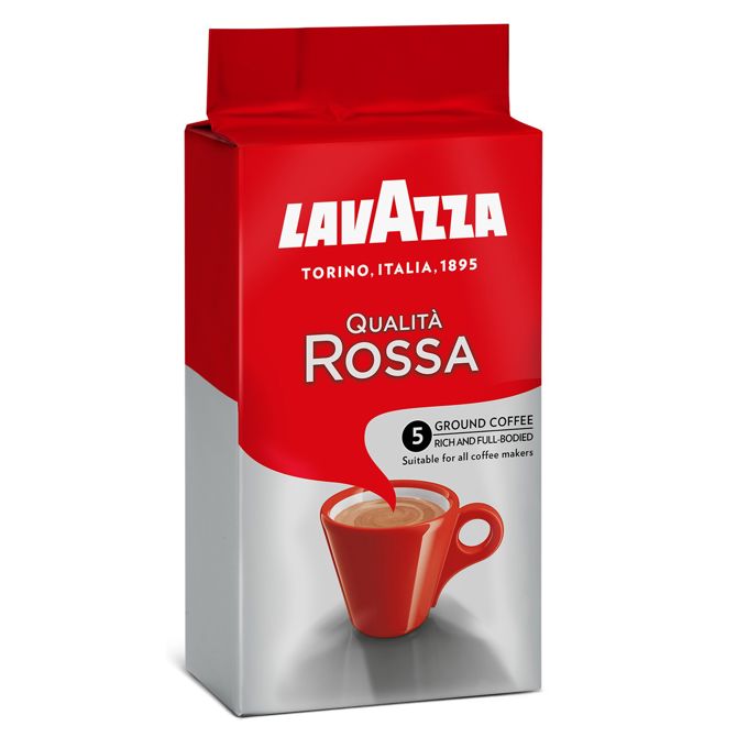 Mleta kava Lavazza Qualita Rossa 250g