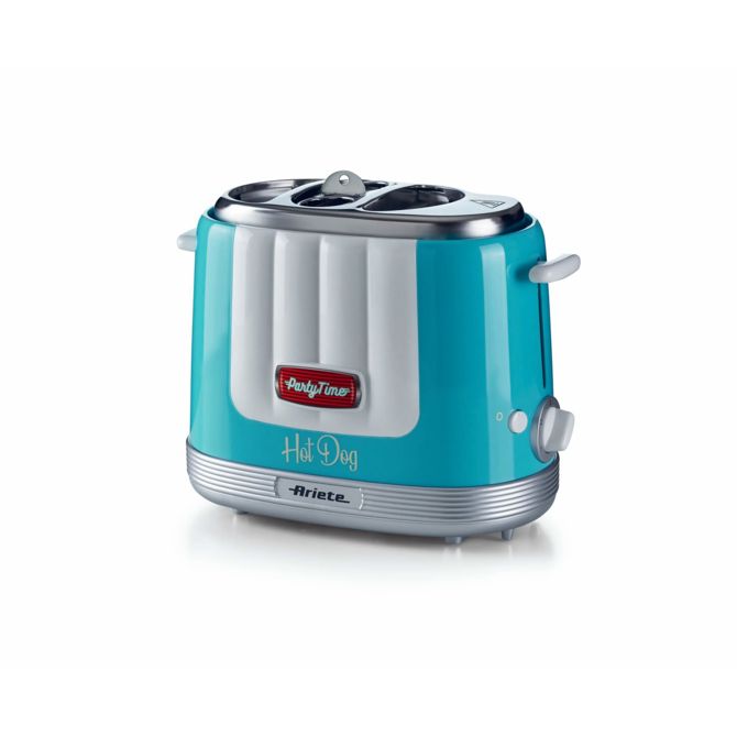 Aparat za hot doge  Ariete 206/01, 5 stopenj, za 2 hrenkovki, 650 W, modra