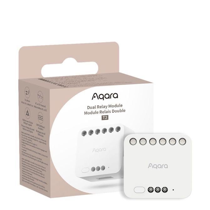 Dvojni relejni modul  Dvojni relejni modul Aqara T2, Zigbee, Apple HomeKit, Matter, Google Home, Alexa, DCM-K01