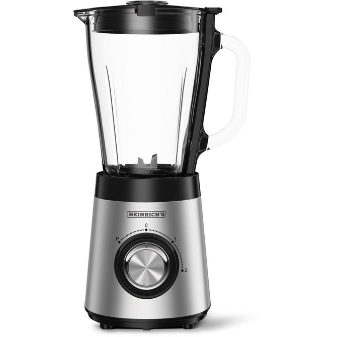Blender Heinrich HPM8163, 500 W, steklena posoda, 3 hitrosti, črna/nerjaveče jeklo