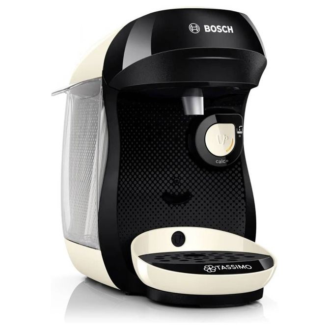 Kavni aparat Bosch Tassimo Happy TAS107E, kapsule T-DISC, INTELLIBREW, 0,7 l, 1400 W, bež/črna