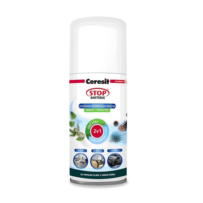 Dezinfekcijsko sredstvo in osvežilec zraka Ceresit, 150 ml