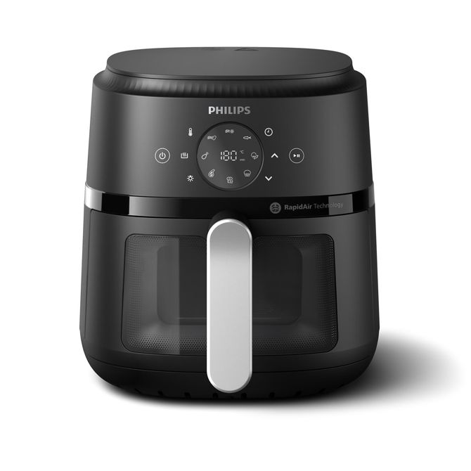 Cvrtnik na vroč zrak Philips NA221/00, 4.2 L, časovnik, 13 načinov, črna