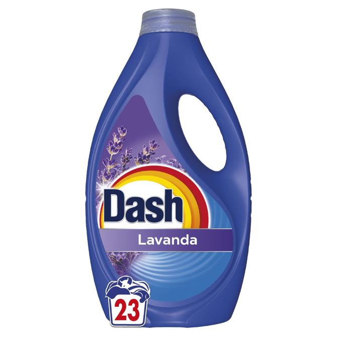 Tekoči detergent Dash Lavender, 1,035 L, 23 pranj, globinsko čiščenje, svežina sivke