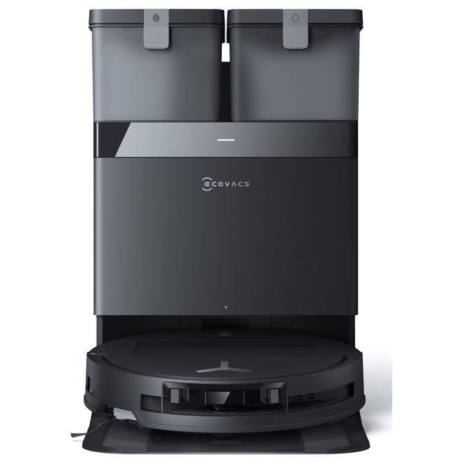 Robotski sesalnik Ecovacs Deebot T50 OMNI Gen2 črn, mokro brisanje, AIVI 3D 2.0 navigacija, Li-ion baterija 5200 mAh, sesalna moč 21000 Pa