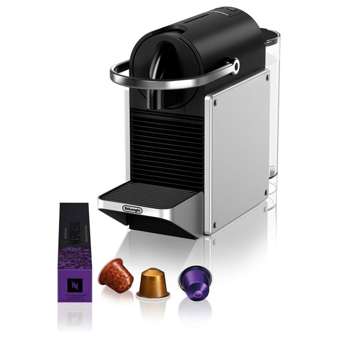 Kavni aparat DeLonghi Pixie EN127.S, srebrno-črn