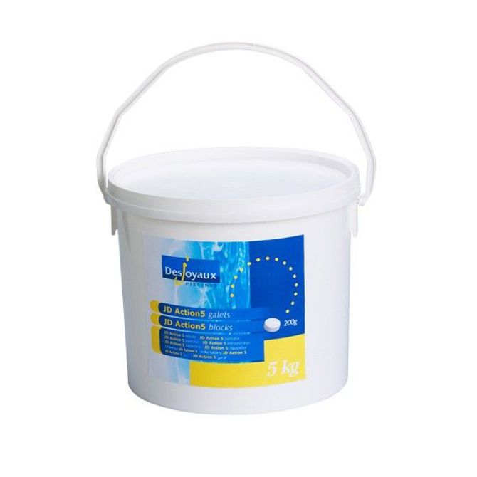 Desjoyaux JD ACTION5 multifunkcionalne klorove tablete za bazen, 5v1, 5 kg