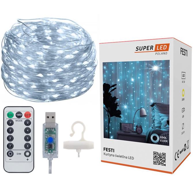 Extralink LED zavesa, 3x3 + daljinski upravljalnik