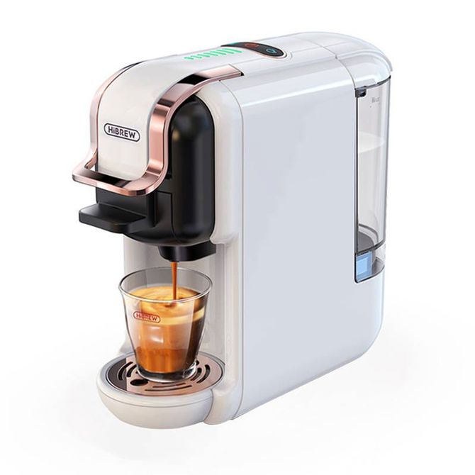 Aparat za kavo HiBREW H2B na kapsule in espresso 5 v 1, bela
