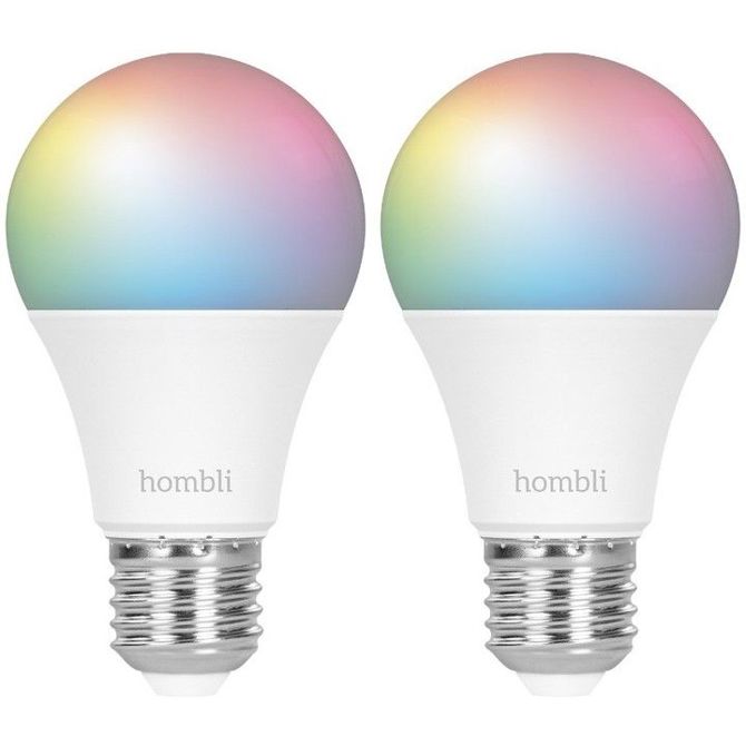 Hombli pametna žarnica, 9W, E27, RGB, CCT, promocijski paket 1+1