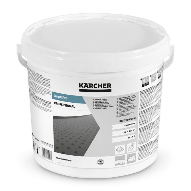 Čistilo za preproge Kärcher CarpetPro RM 760 Classic 6.294-844.0, prašek 10 kg, pH 8,2, Professional