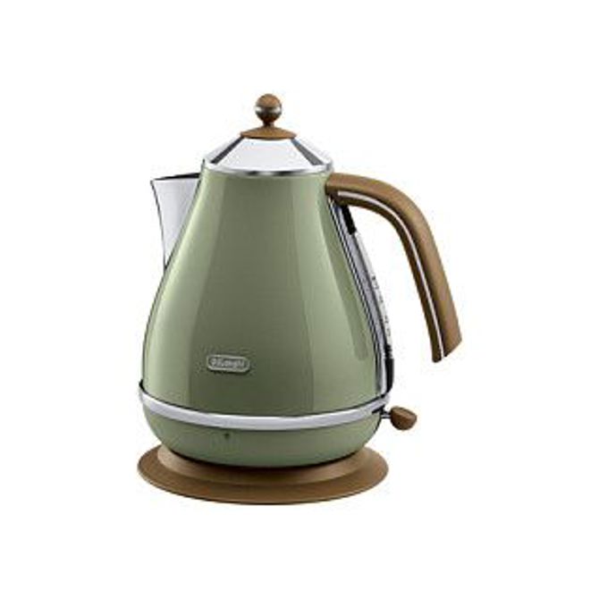 Grelnik vode DeLonghi KBOV 2001 GR, 1,7 l, 2000 W, nerjaveče jeklo, indikator nivoja vode, 360° vrtljiva osnova