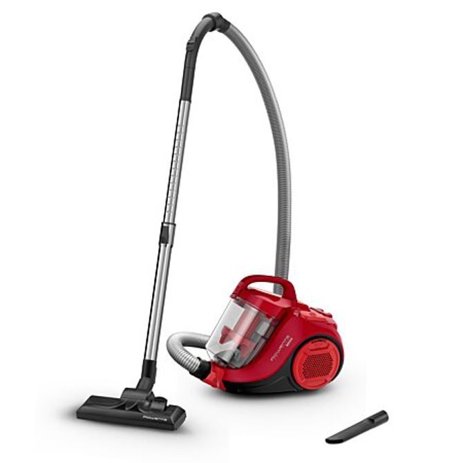 Klasični sesalnik Rowneta Swift Power Cyclonic RO2913, brez vrečke, do 7.6 m delovanja, 69 db, posoda 1.2 l, rdeča
