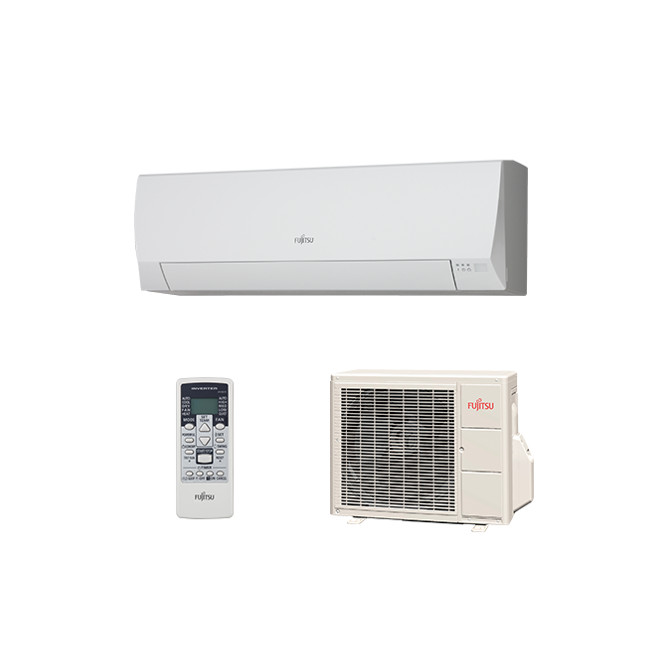 Klima Fujitsu ASYG09LLCE, inverter not. enota, bela 