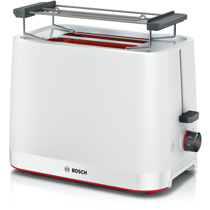 Kompaktni opekač Bosch MyMoment TAT3M121, 950W, za 2 rezini toasta, bela