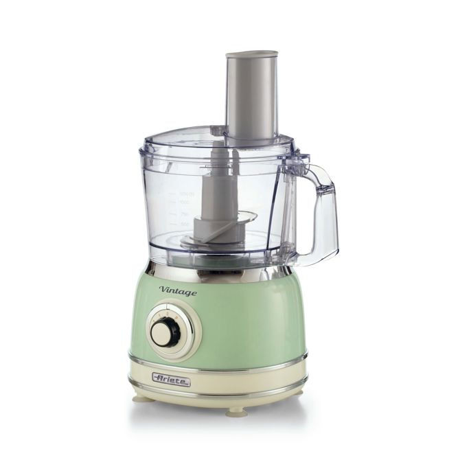 Kuhinjski robot Ariete Vintage Green, 1000 W, 1,2 l, funkcija pulza, brez BPA, varnostna ključavnica