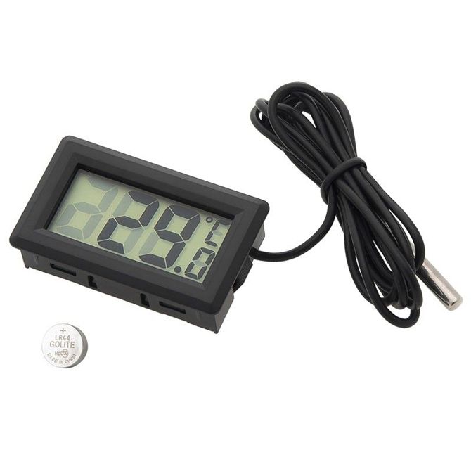 LCD panelni termometer BLOW TH001, črn