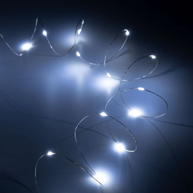 LED lučke božične REBEL, 20mini LED, hladno bela