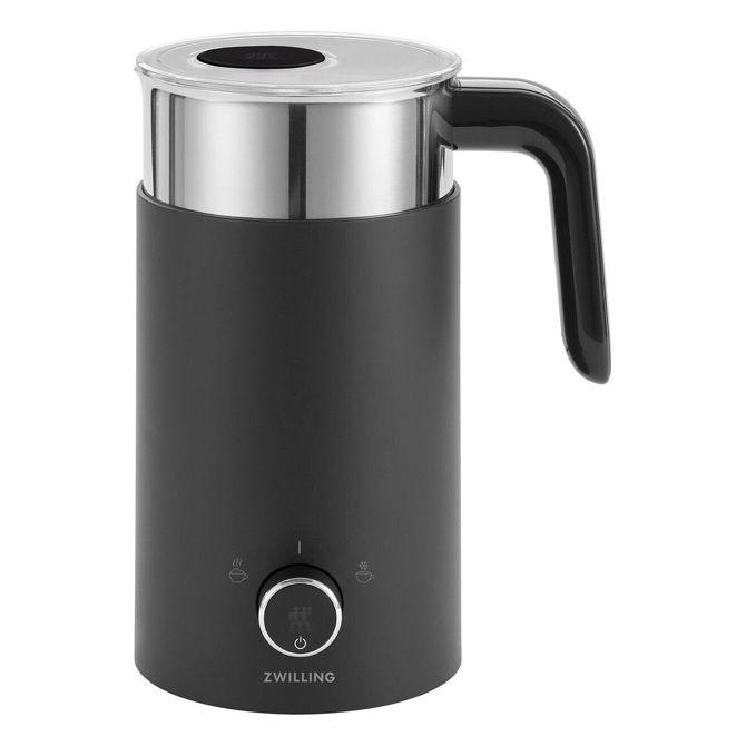 Penilec mleka Zwilling ENFINIGY avtomatski 400 ml, snemljiva posoda, nerjaveče jeklo, črna, 2 funkciji