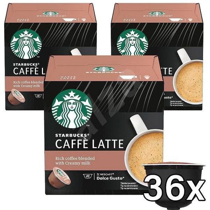 Kavne kapsule Nestle DG Starbucks Caffe Latte, 3 x 12 kapsul
