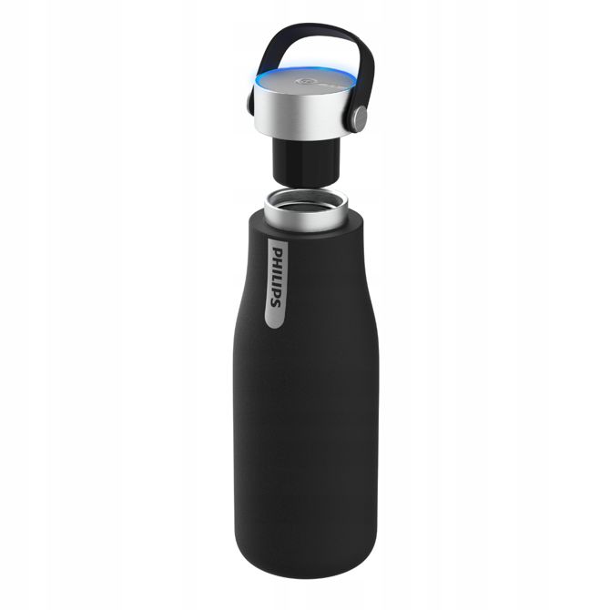 Pametna steklenica s filtrom vode Philips AWP2788BK/10 Gozero, 660 ml, črna