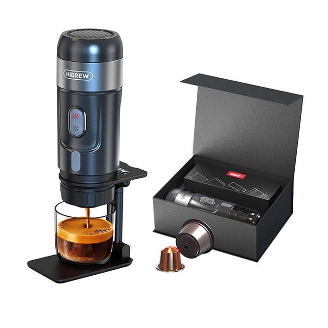 Prenosni aparat za kavo 3 v 1 z ohišjem HiBrew H4A Premium, 80 W