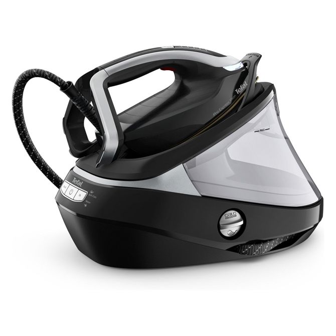 Likalna postaja Tefal Pro Express Vision GV9821 3000 W, 9 barov, snemljiv rezervoar, izbruh pare, Durilium AirGlide Autoclean, črna/srebrna