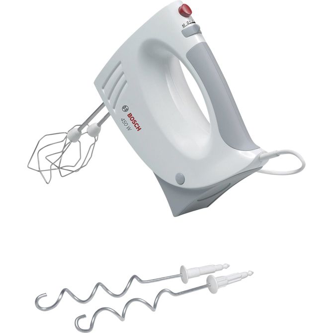 Ročni mešalnik Bosch CleverMixx MFQ3530, 450 W, bela/siva