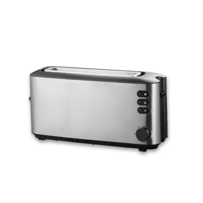Toaster  Severin AT2515 z dolgim režo (long slot), 1000 W, inox/črn