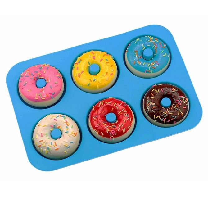 Silikonski model za peko 6 velikih donut krofov 187ag433d
