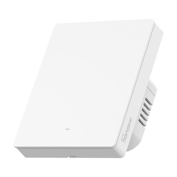 Pametno stensko stikalo Sonoff ZBM5-1C-80W, 1-kanalno, Zigbee 3.0, na dotik, daljinsko in glasovno upravljanje, bela