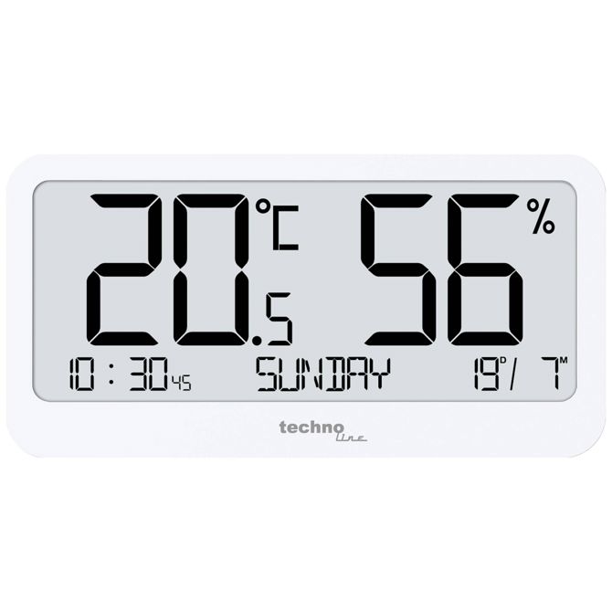 Techno Line Techno Line Thermo-Hygrometer WS9455 termo/higrometer bela WS9455