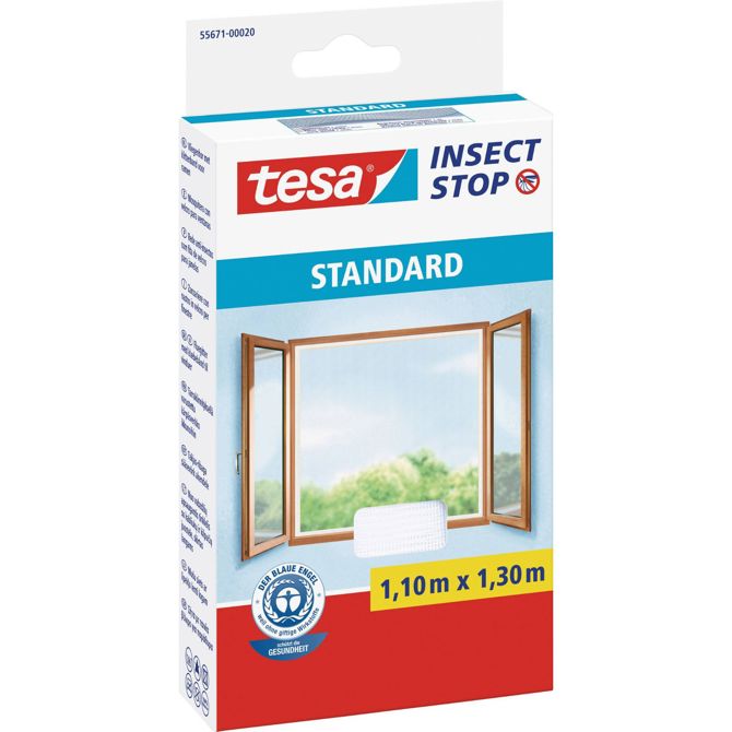 TESA tesa® Mreža proti mrčesu Standard za okna (D x Š) 1.1 m x 1.3 m bela 55671-20-03 tesa® Insect Stop STANDARD