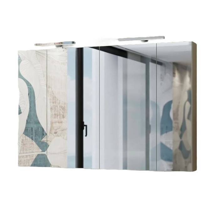 Toaletna omarica z ogledalom Tboss RECTA 120 cm
