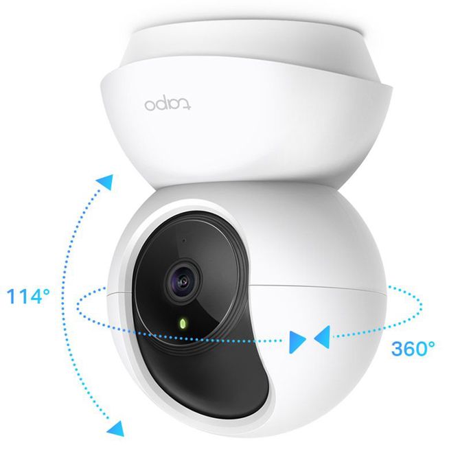 Nadzorna kamera TP-Link Tapo C200, dnevno-nočna, vrtenje/nagibanje, FHD, Wi-Fi, bela