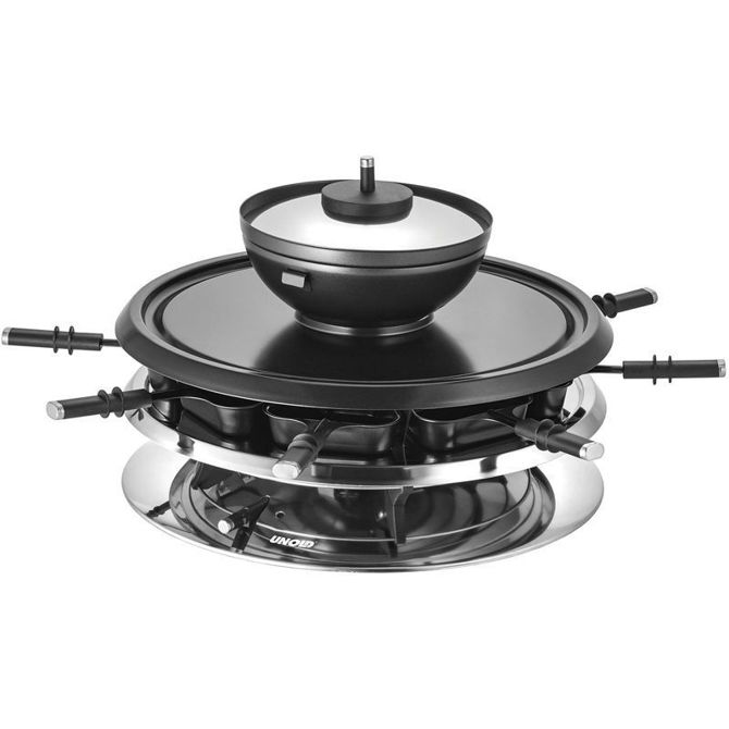 Večnamenska naprava za raclette Unold Raclette Multi 4-v-1 48726 , žar in fondue