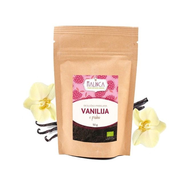 Vanilija 100% v prahu  iz ekološke pridelave 50g
