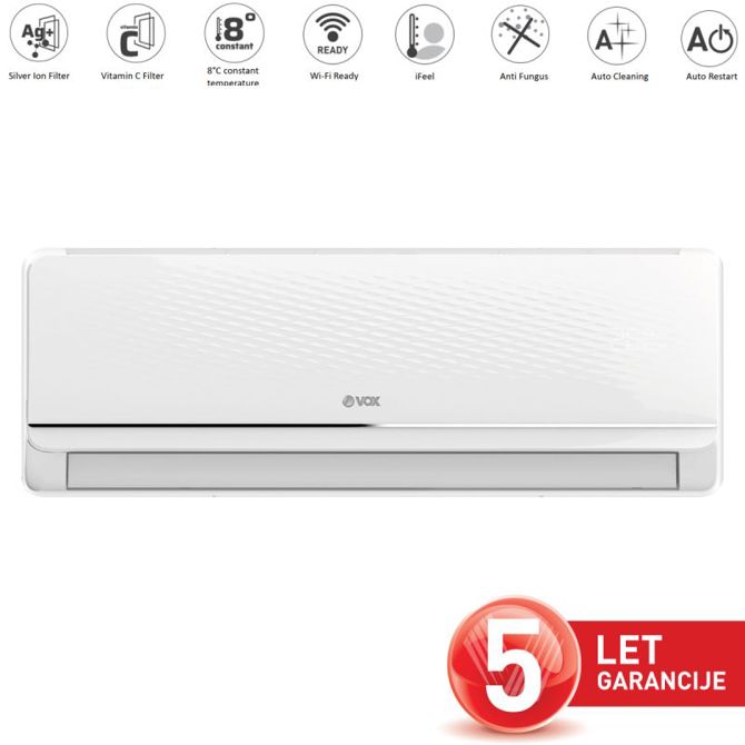 Klima naprava VOX IFX12-SCCT + MONTAŽA [WiFiready, 8°C CTemp, VFilter, SFilter]