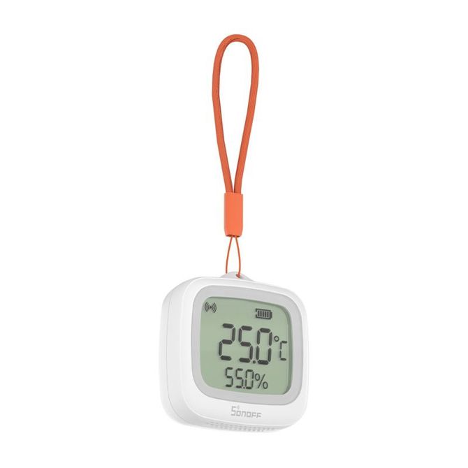 ZigBee LCD senzor temperature in vlažnosti Sonoff SNZB-02WD, IP65, ±0,2 °C natančnost, 2,2 zaslon, bele barve
