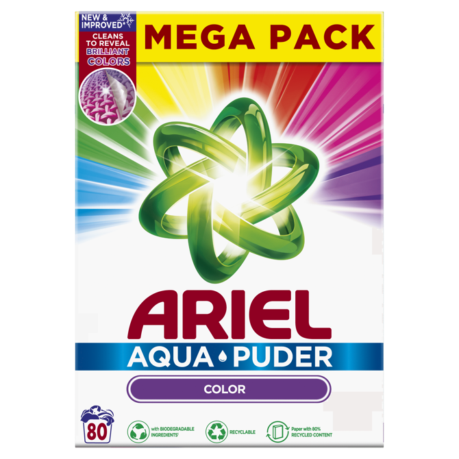 Pralni prašek Ariel Color, 5,2 kg, 80 pranj 2