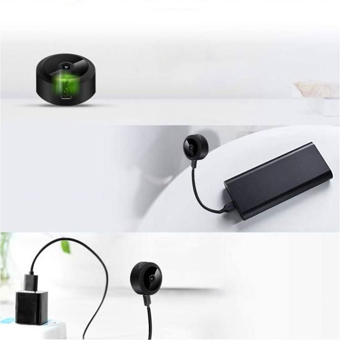 Akumulatorska mini WiFi Full HD spletna spy kamera z magnetom, 1080p, nočni vid, 150°, baterija 240 mAh 3,7 V 5