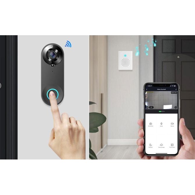 Aku. pametni domofon in zvonec s kamero WIFI Tuya Alexa Google assistant 191062732 2