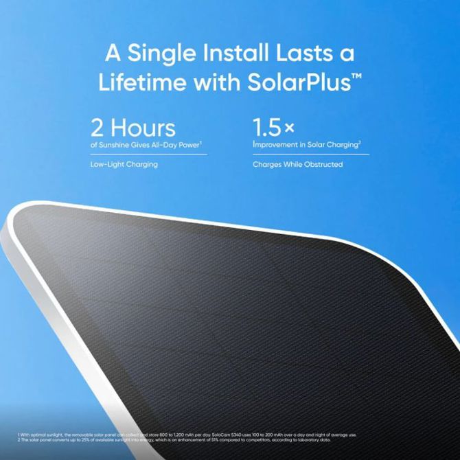 Nadzorna kamera Anker Eufy Security SoloCam S340, zunanja, brezžična, s solarnim panelom 3