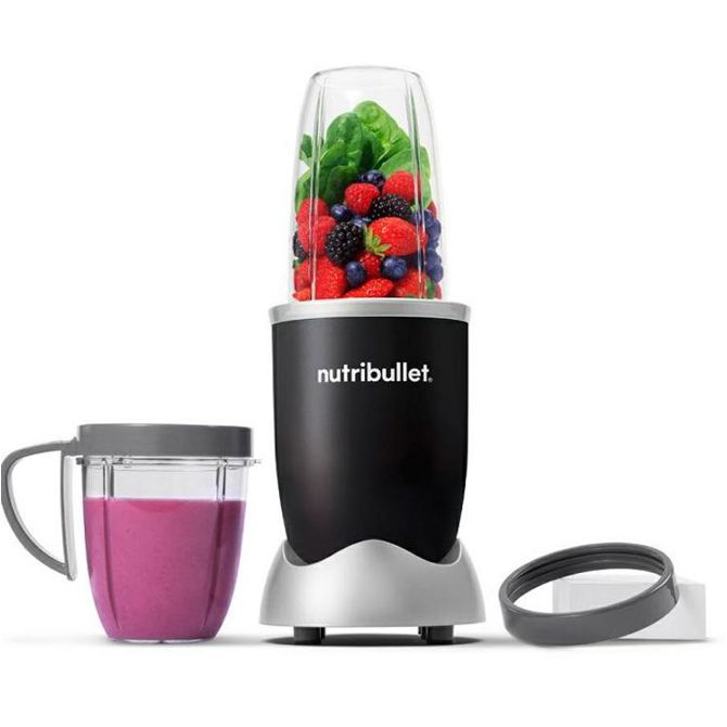 Aparat za smoothije Nutribullet NB606B, plastika, 600 W, visoka posodica (710 mL) in nižja posodica (532 ml), črna 2