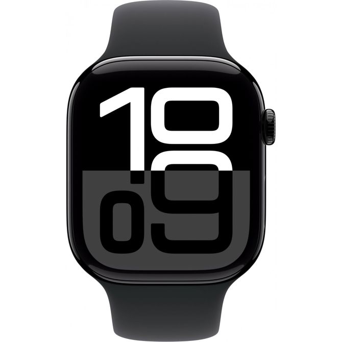 APPLE Watch Series 10 GPS + Cellular 46mm jet črno aluminijasto ohišje s črnim športnim pasom - S/M 2